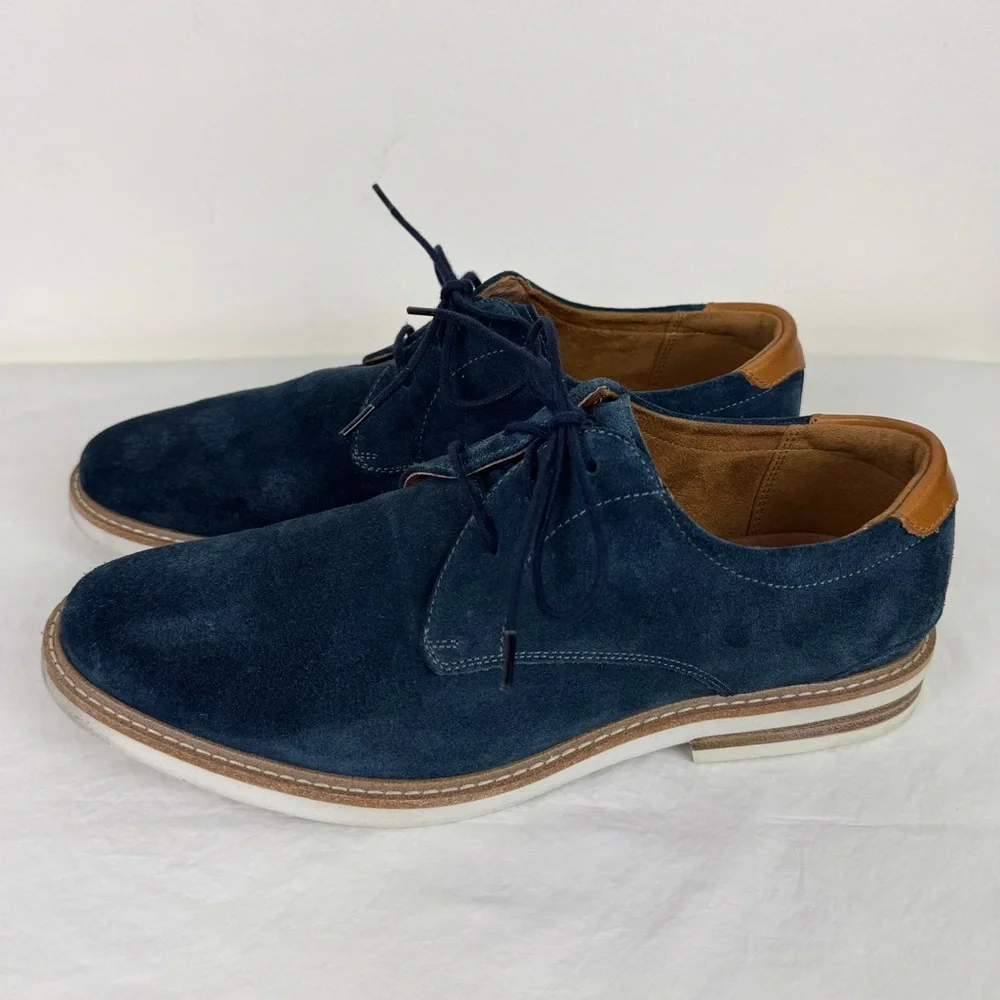 Florsheim Highland Plain Toe Navy Suede Oxford
